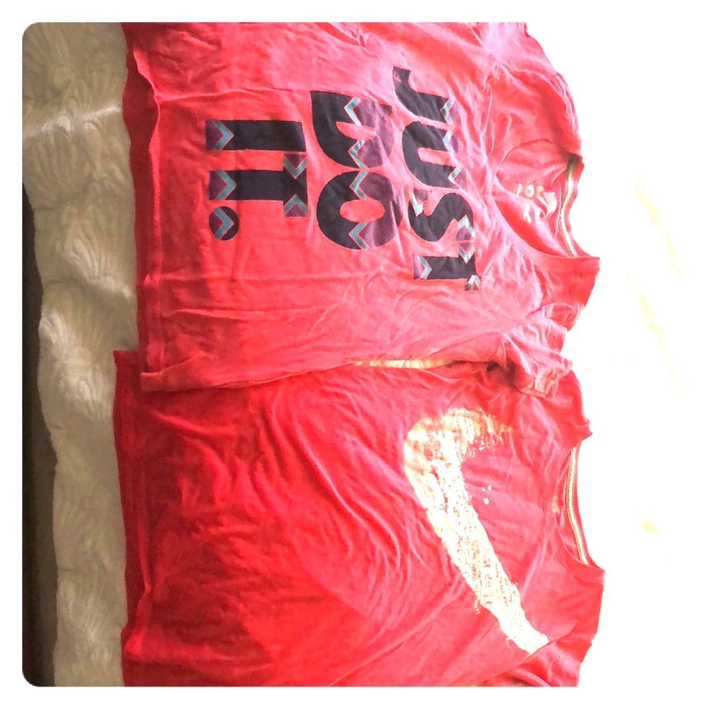 2 Nike pink shirts